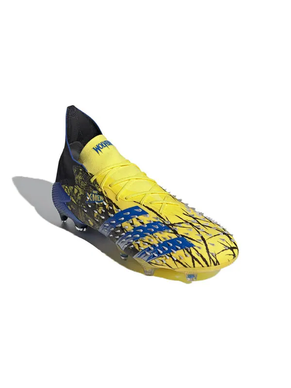 Кроссовки x marvel predator freak.1 fg Adidas — изображение 3 из 4, черный/синий/желтый