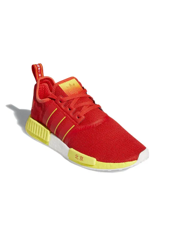 Кроссовки nmd_r1 Adidas — изображение 3 из 4, красный/желтый
