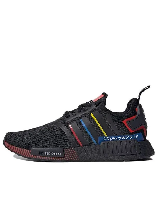 Кроссовки nmd_r1 Adidas — изображение 1 из 4, черный/синий/красный