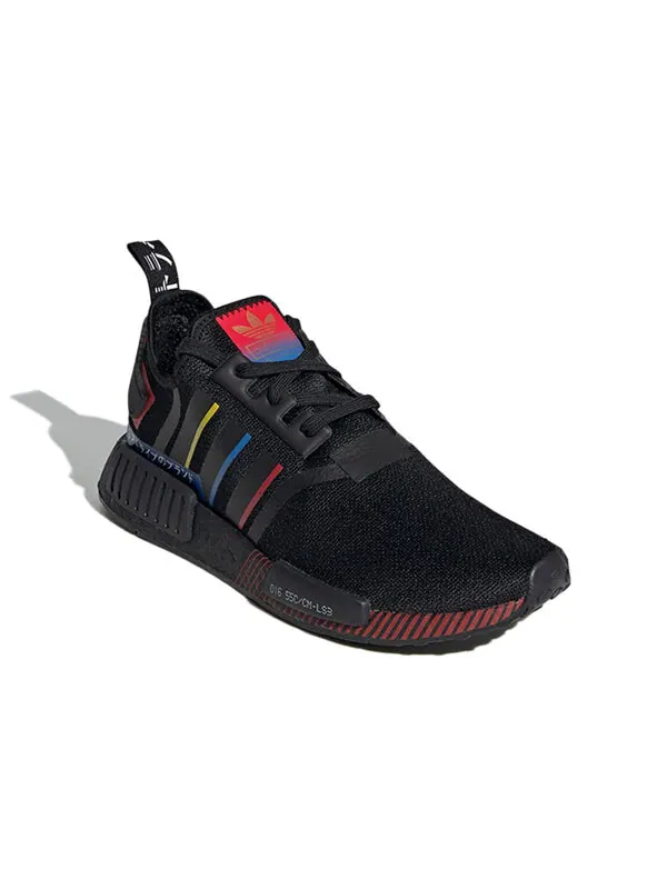 Кроссовки nmd_r1 Adidas — изображение 4 из 4, черный/синий/красный