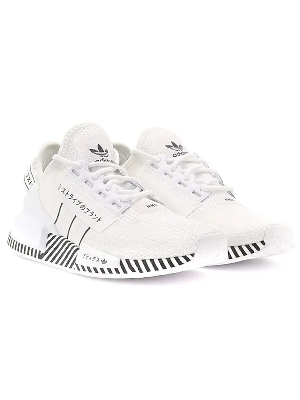 Кроссовки nmd_r1 v2 Adidas — изображение 4 из 4, белый