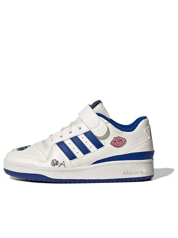 Кроссовки форум низкий Adidas — изображение 1 из 4, белый/синий