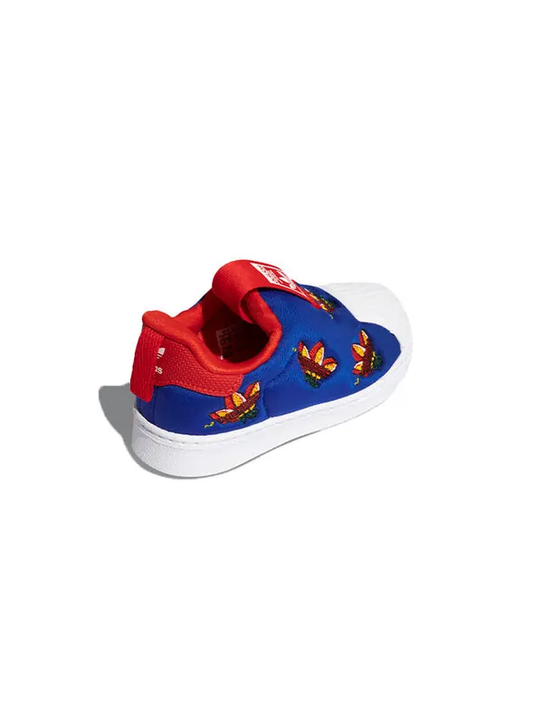Кроссовки оригиналы суперзвезда 360 Adidas — изображение 4 из 4, синий/белый/красный