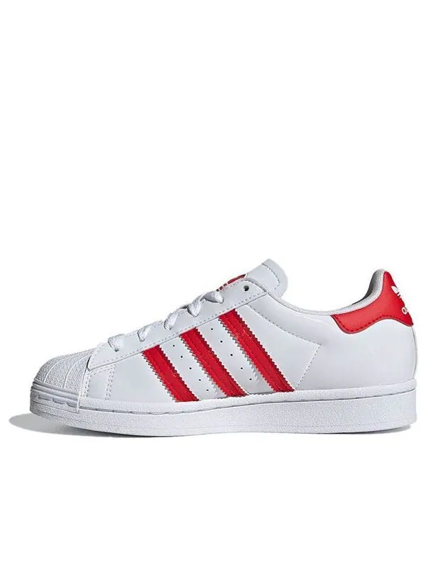 Кроссовки суперзвезда j Adidas — изображение 1 из 4, белый/красный