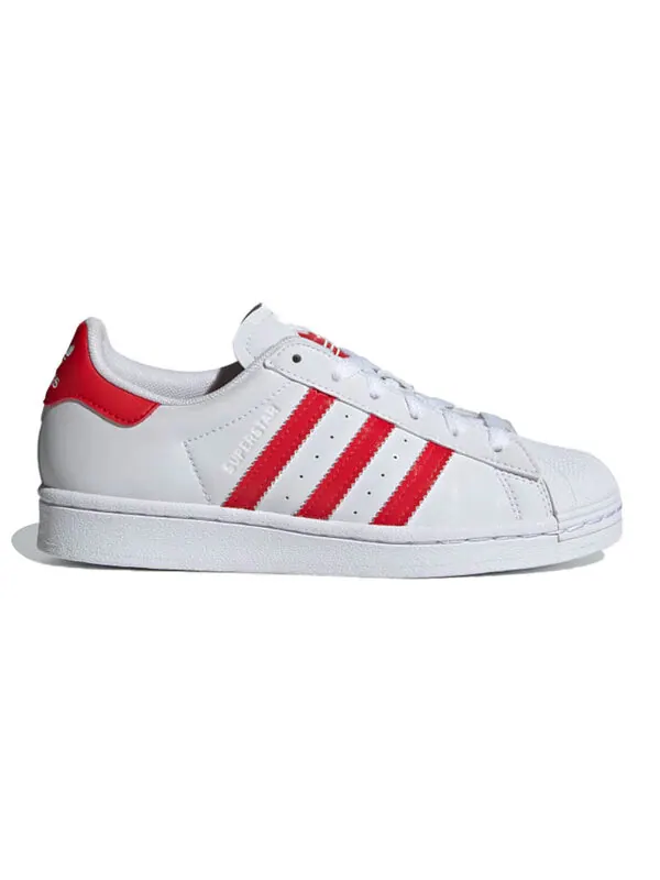 Кроссовки суперзвезда j Adidas — изображение 2 из 4, белый/красный