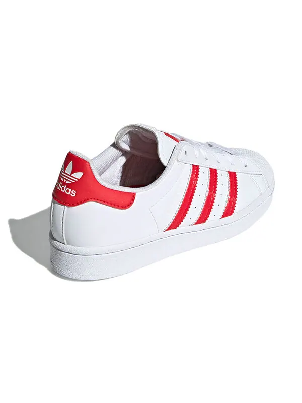 Кроссовки суперзвезда j Adidas — изображение 4 из 4, белый/красный