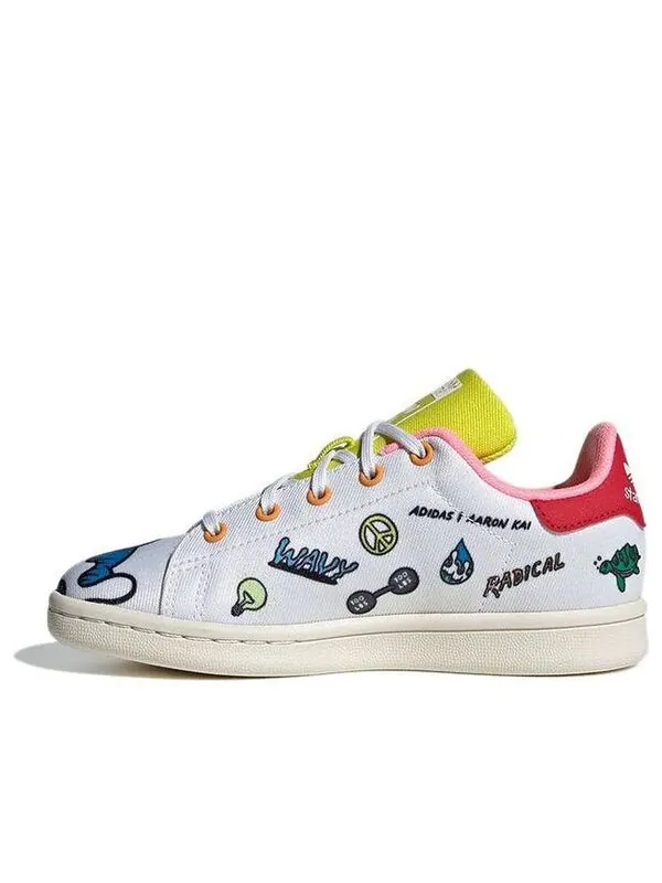 Кроссовки aaron kai x stan smith primeblue Adidas — изображение 1 из 4, белый/желтый/красный