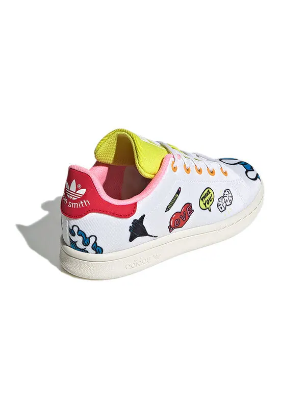 Кроссовки aaron kai x stan smith primeblue Adidas — изображение 4 из 4, белый/желтый/красный