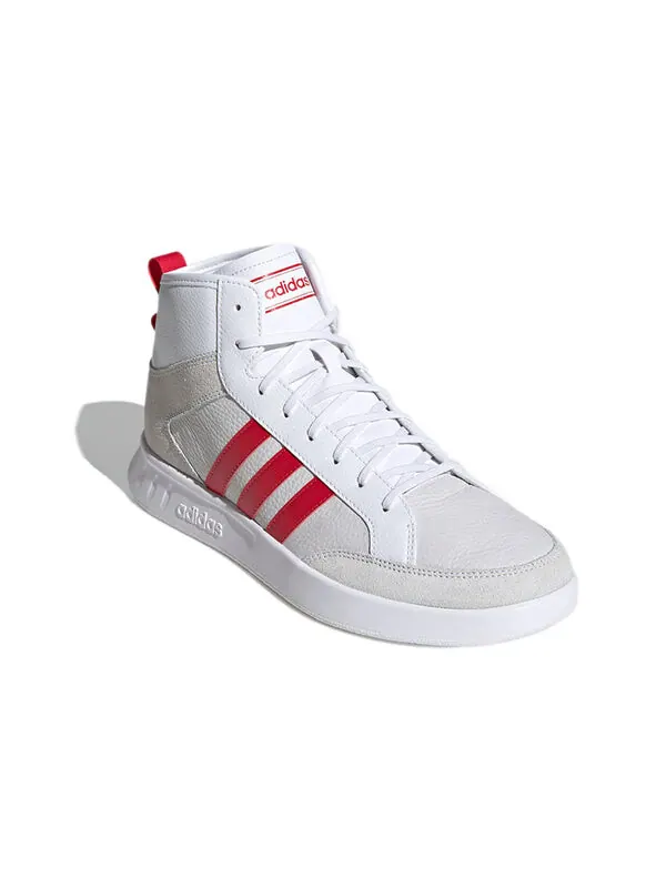 Кроссовки Court80s mid красные Adidas — изображение 3 из 4, белый/красный/серый