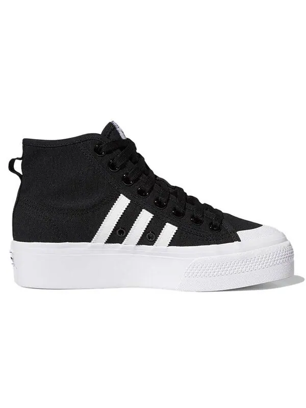 Кроссовки nizza platform mid Adidas — изображение 2 из 3, черный