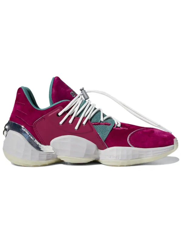 Кроссовки daniel patrick x harden vol. 4 Adidas — изображение 2 из 4, фиолетовый/зеленый