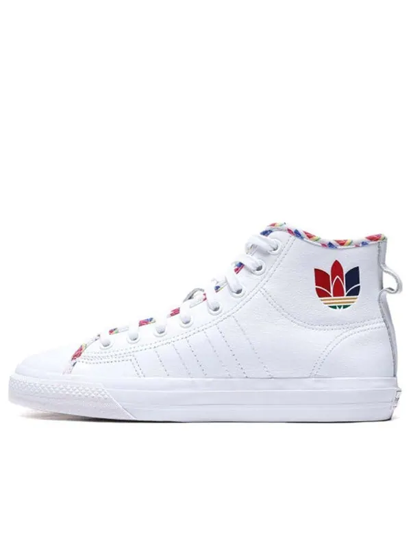 Кроссовки nizza высокие Adidas — изображение 1 из 4, белый/мульти