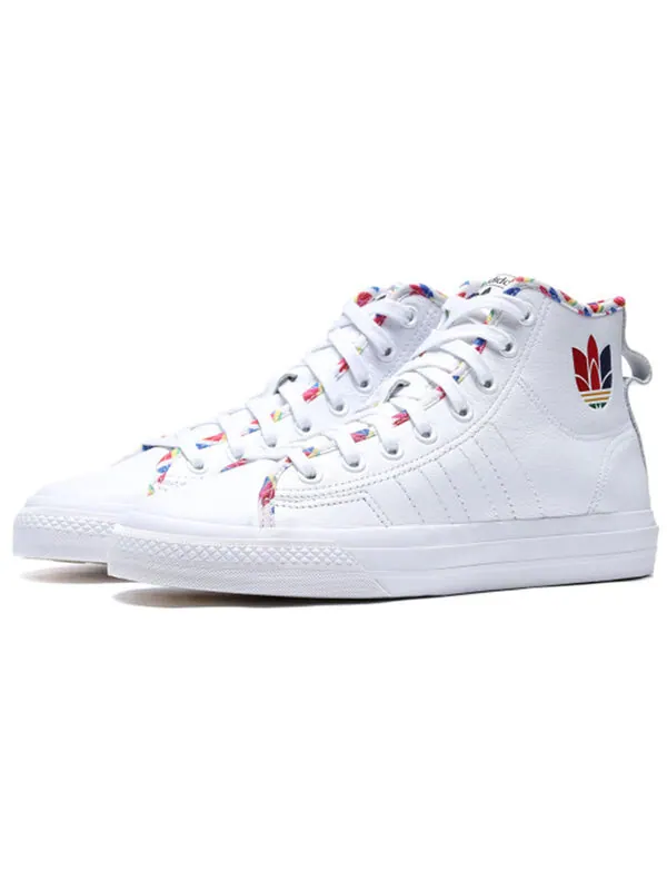 Кроссовки nizza высокие Adidas — изображение 3 из 4, белый/мульти