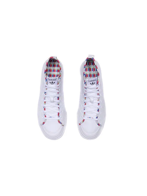 Кроссовки nizza высокие Adidas — изображение 4 из 4, белый/мульти