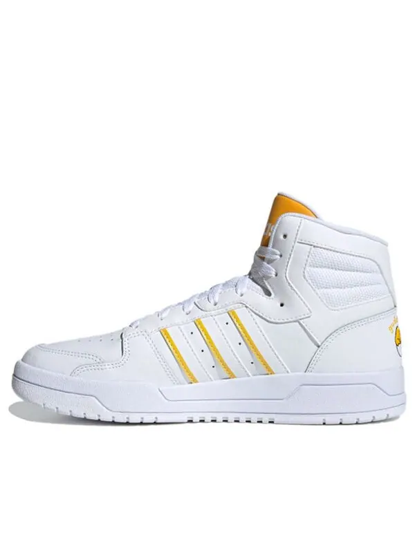 Кроссовки neo entrap mid Adidas — изображение 1 из 4, белый/желтый