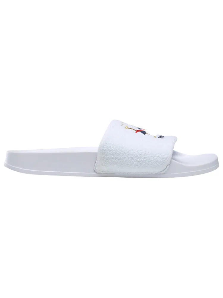 Шлепанцы Reebok Classic Slide Golden Logo White — изображение 3 из 6, красный