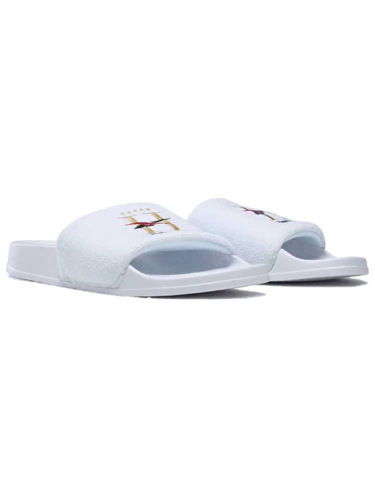 Шлепанцы Reebok Classic Slide Golden Logo White — изображение 4 из 6, красный