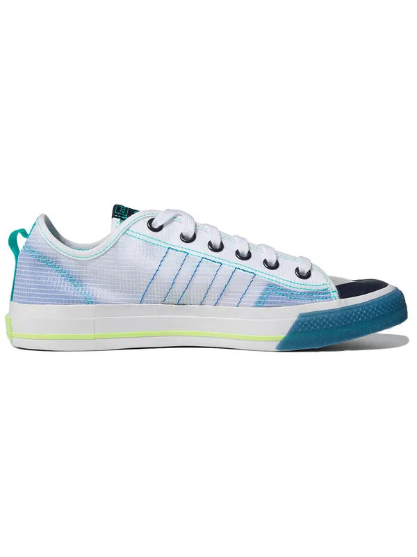 Кроссовки nizza rf Adidas — изображение 2 из 4, белый/синий/зеленый