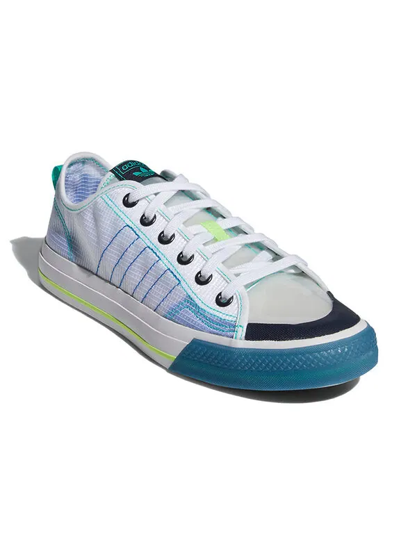 Кроссовки nizza rf Adidas — изображение 3 из 4, белый/синий/зеленый