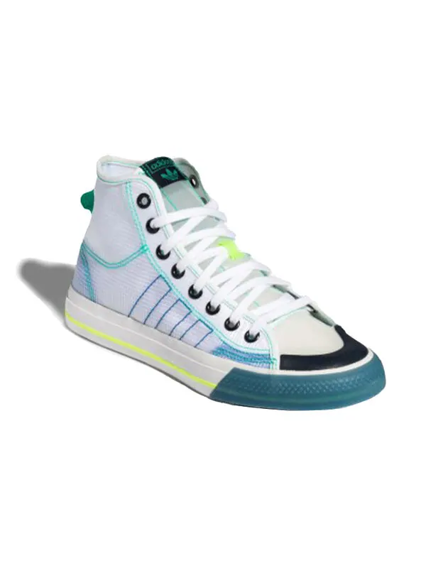 Кроссовки nizza высокие rf Adidas — изображение 3 из 4, белый/синий