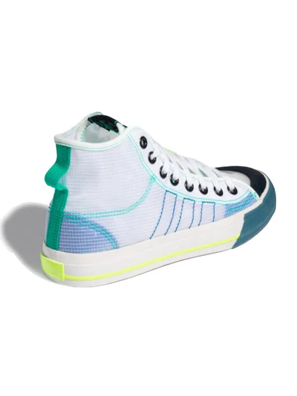 Кроссовки nizza высокие rf Adidas — изображение 4 из 4, белый/синий