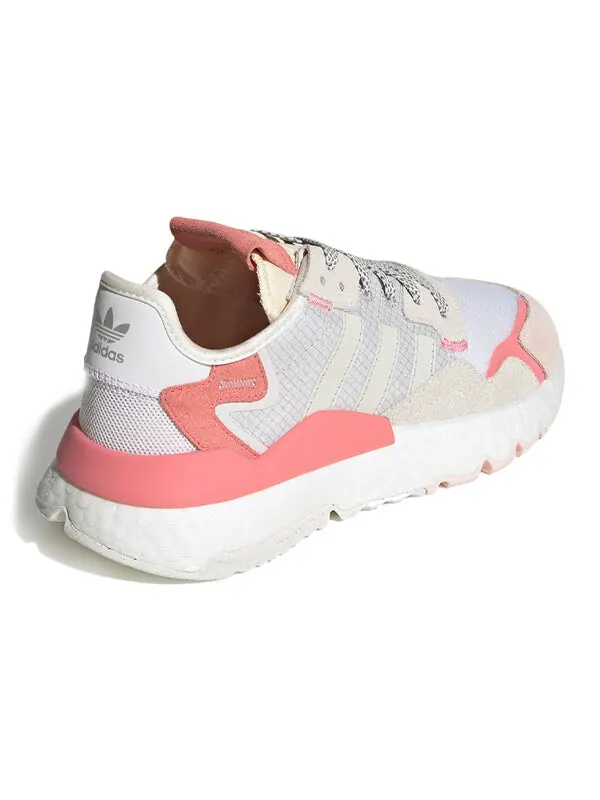 Кроссовки ночные джоггеры Adidas — изображение 4 из 4, белый/розовый