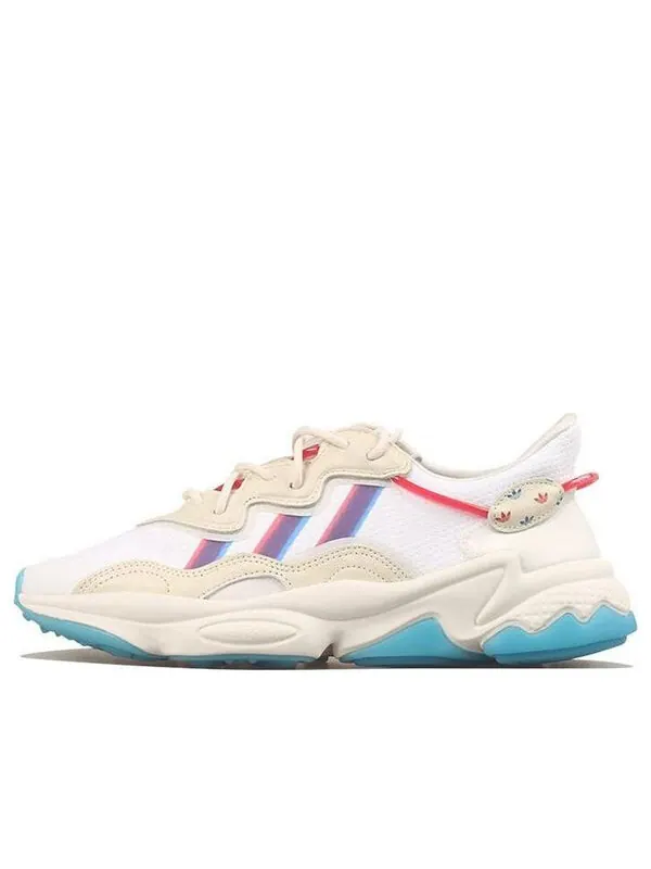 Толстые кроссовки оригиналы ozweego Adidas — изображение 1 из 4, темный кремовый