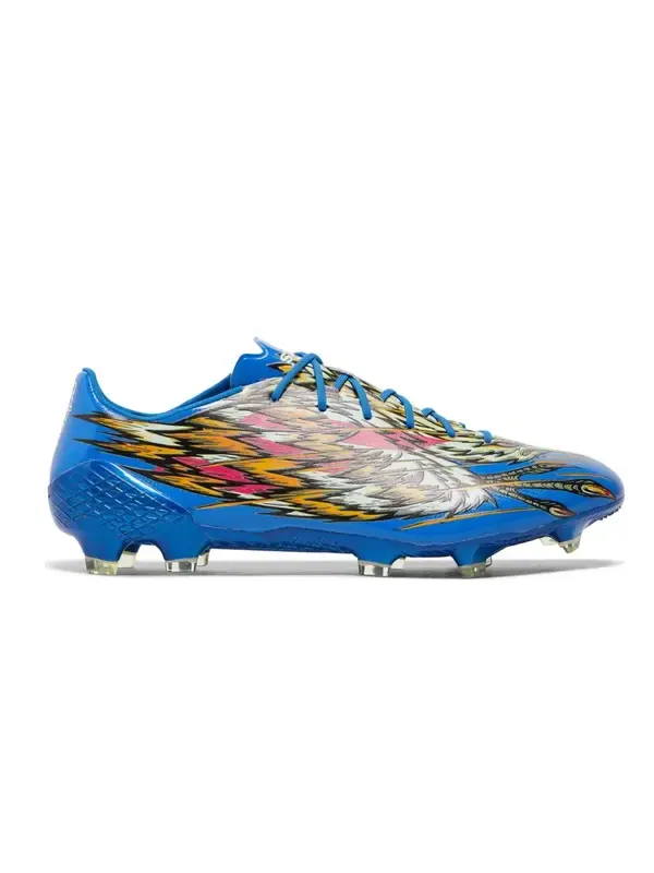 Кроссовки niky's sports x adizero f50 ghosted crazylight fg 'memory lane' Adidas — изображение 2 из 4, зеленый/розовый/белый