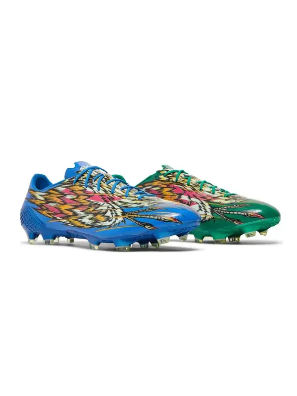 Кроссовки niky's sports x adizero f50 ghosted crazylight fg 'memory lane' Adidas — изображение 3 из 4, зеленый/розовый/белый