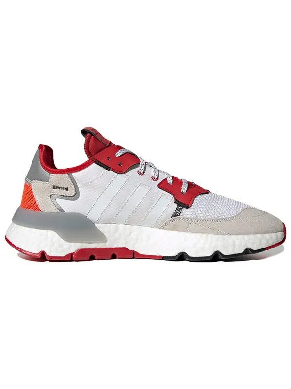 Кроссовки оригинальные nite jogger Adidas — изображение 2 из 4, красный/белый