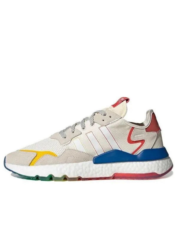 Кроссовки оригинальные nite jogger Adidas — изображение 1 из 4, белый/мульти
