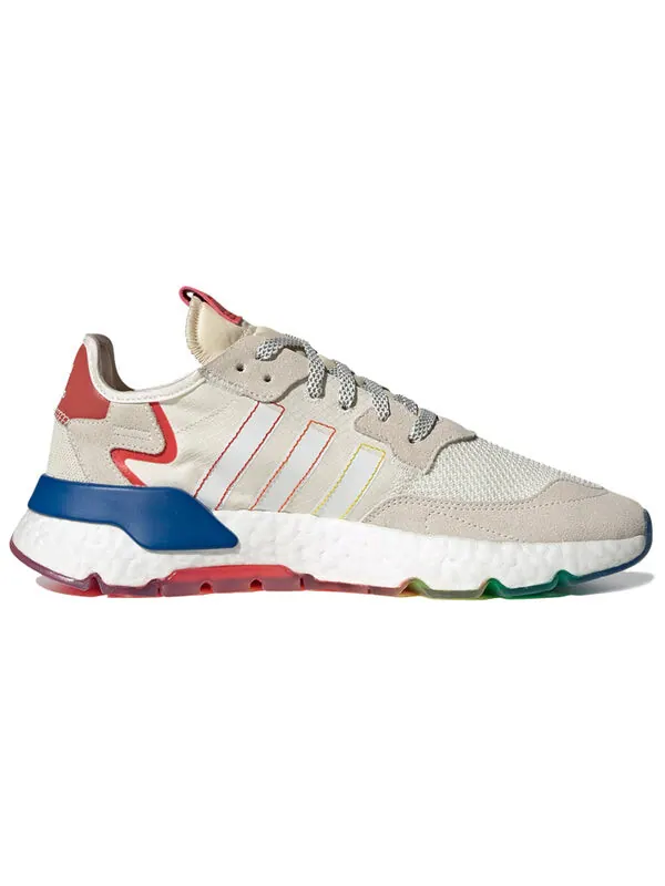 Кроссовки оригинальные nite jogger Adidas — изображение 2 из 4, белый/мульти