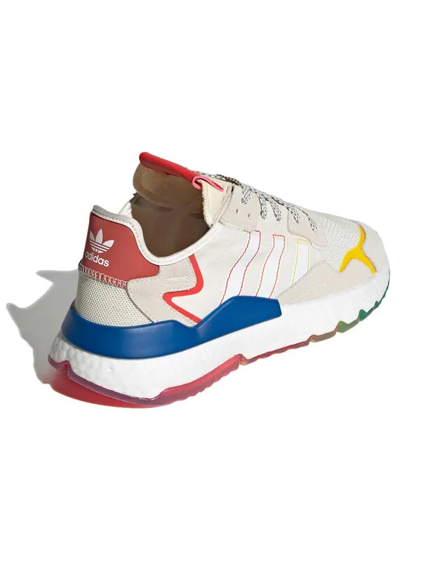 Кроссовки оригинальные nite jogger Adidas — изображение 4 из 4, белый/мульти