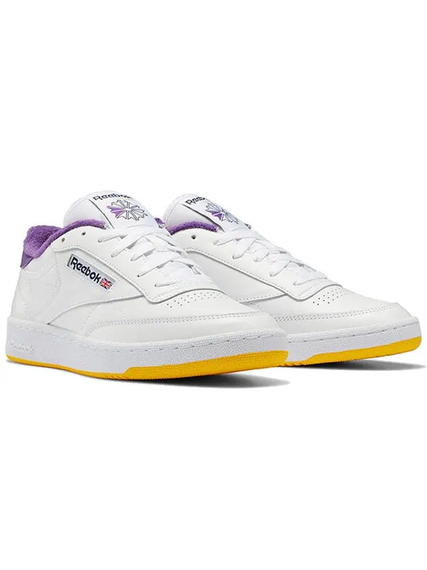Кроссовки eric emanuel x club c 85 'regal purple' Reebok — изображение 3 из 4, белый