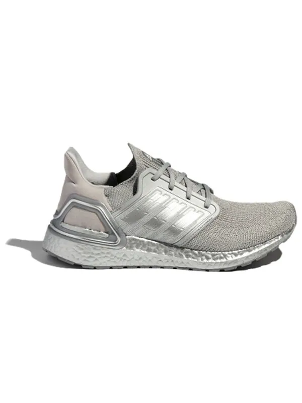 Кроссовки ultraboost 20 серебристые Adidas — изображение 2 из 4, серый