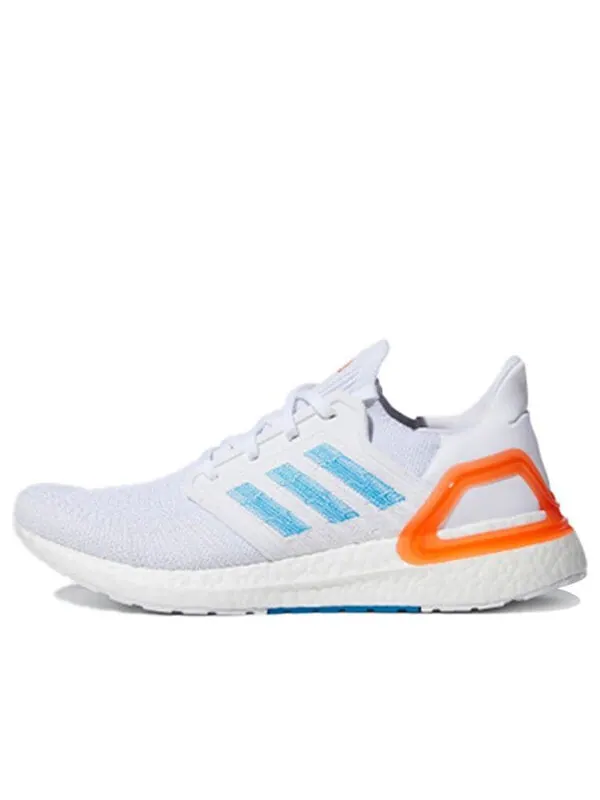 Кроссовки ultraboost 20 primeblue Adidas — изображение 1 из 4, белый//синий