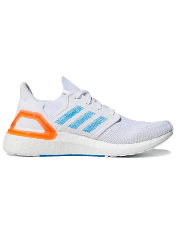 Кроссовки ultraboost 20 primeblue Adidas — изображение 2 из 4, белый//синий