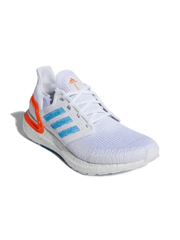Кроссовки ultraboost 20 primeblue Adidas — изображение 3 из 4, белый//синий