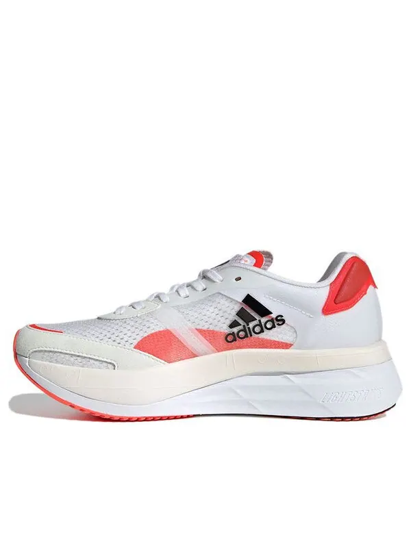 Кроссовки adizero boston 10 Adidas — изображение 1 из 4, белый/оранжевый/черный