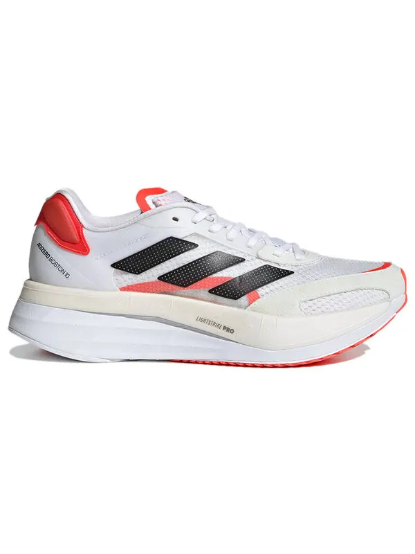 Кроссовки adizero boston 10 Adidas — изображение 2 из 4, белый/оранжевый/черный