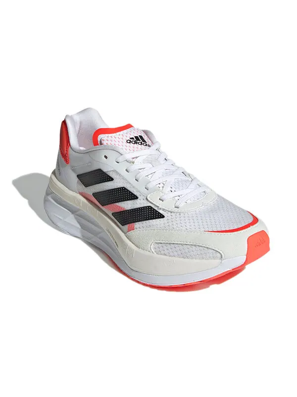 Кроссовки adizero boston 10 Adidas — изображение 3 из 4, белый/оранжевый/черный