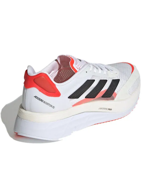 Кроссовки adizero boston 10 Adidas — изображение 4 из 4, белый/оранжевый/черный