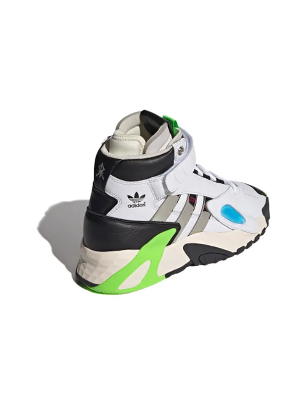 Кроссовки sankuanz x streetball forum 'white silver metallic' Adidas — изображение 4 из 4, белый/зеленый/черный