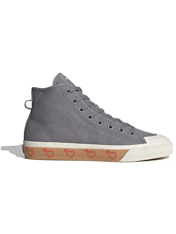 Кроссовки human made x nizza высокие Adidas — изображение 2 из 4, серый