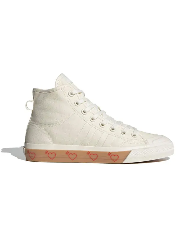 Кроссовки human made x nizza высокие Adidas — изображение 2 из 4, бежевый