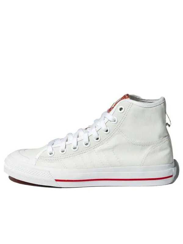Кроссовки оригиналы nizza hi rf Adidas — изображение 1 из 4, белый/красный