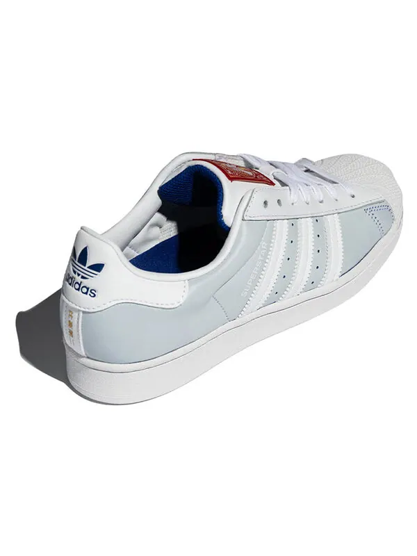 Кроссовки оригиналы суперзвезда Adidas — изображение 3 из 4, синий/белый/красный
