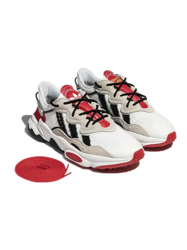 Кроссовки приманка x уличный боец x ozweego Adidas — изображение 4 из 4, белый/красный