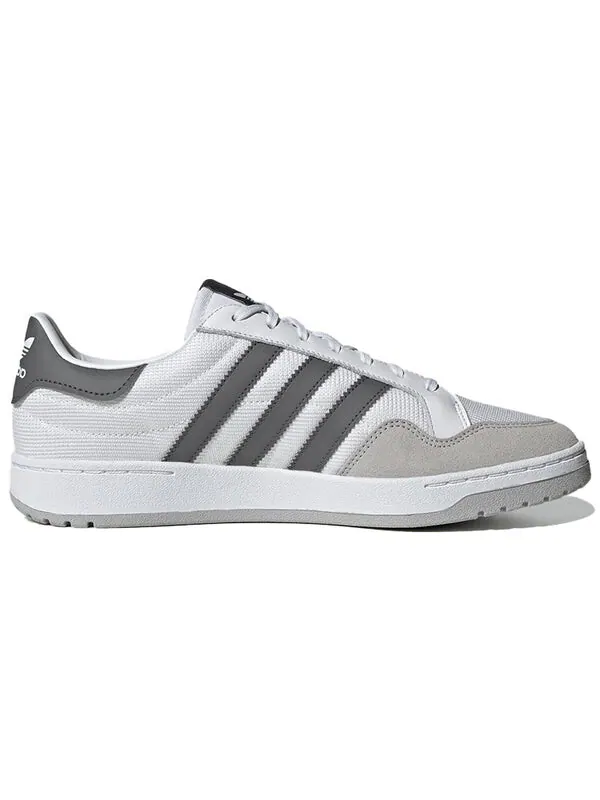 Кроссовки оригинальные team court shoes Adidas — изображение 2 из 4, белый/серый