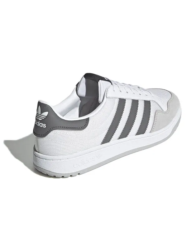 Кроссовки оригинальные team court shoes Adidas — изображение 4 из 4, белый/серый